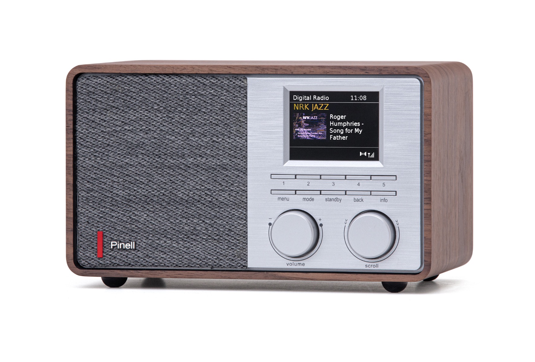 Pinell Supersound 201 - DAB+ Digitale tafelradio - hout